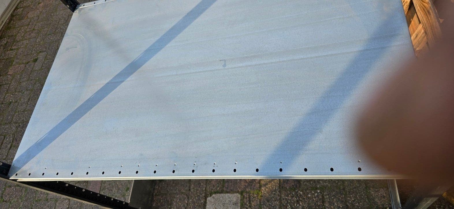 Grootvakstelling met gedeelte hangstelling. Dexion hi280, Ophalen, Gebruikt