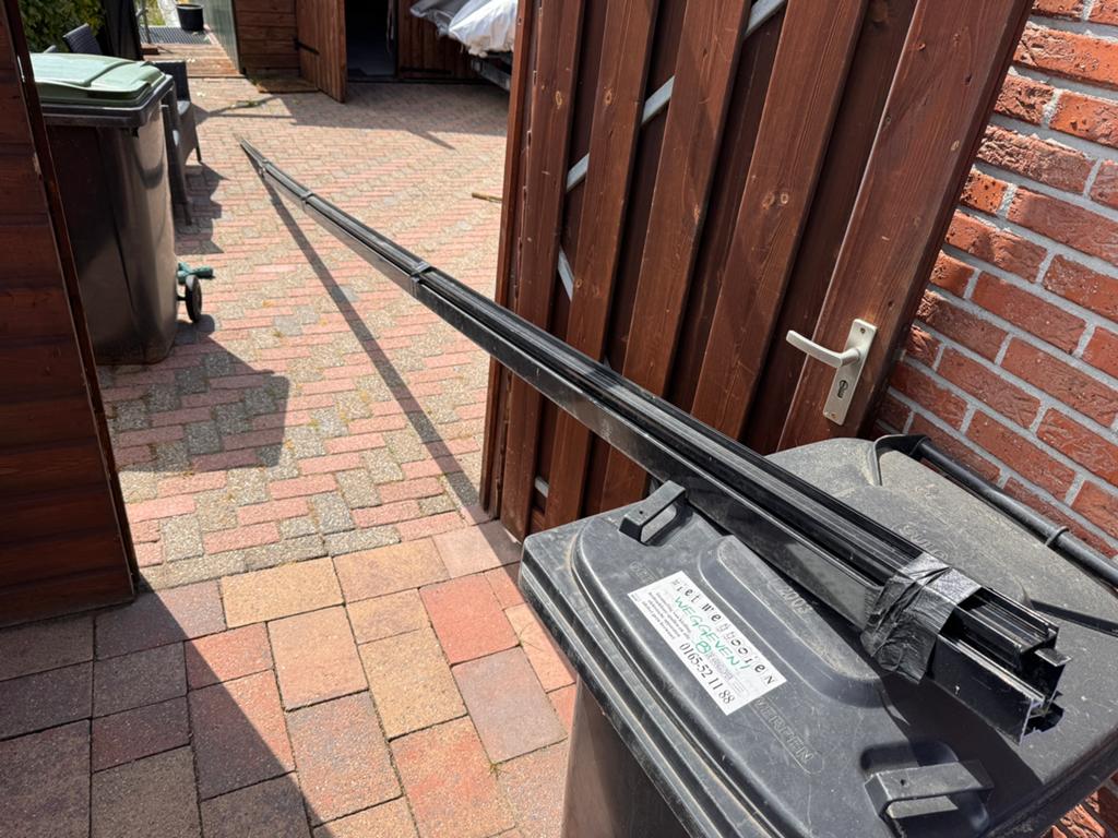 Zwart aluminium profielen Valk inleg zonnepanelen, Doe-het-zelf en Verbouw, Ophalen, Nieuw, 250 mm of meer, Overige typen