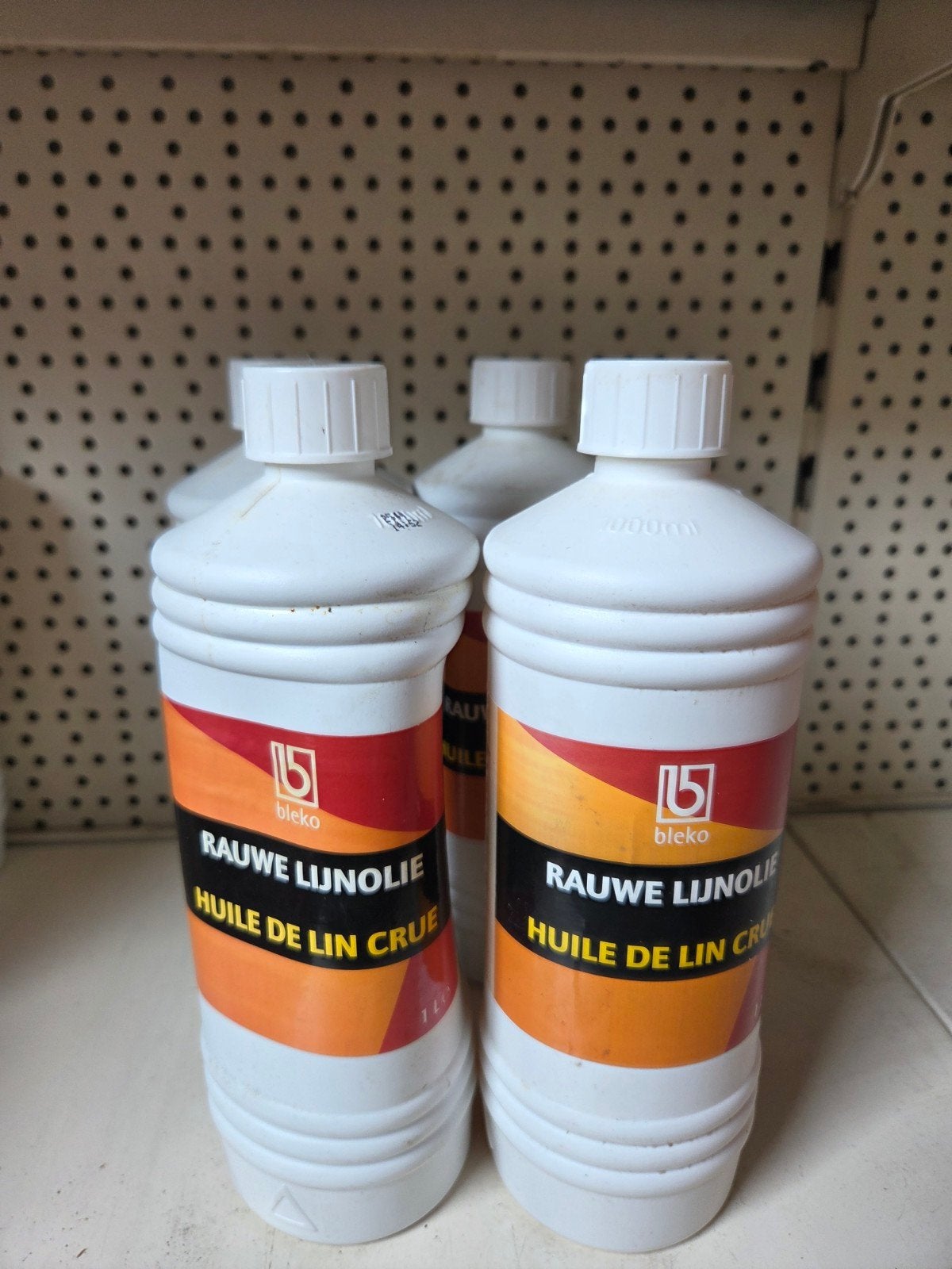 Bleko Rauwe Lijnolie - 9x 1 Liter Fles, Ophalen of Verzenden, Nieuw, Beits