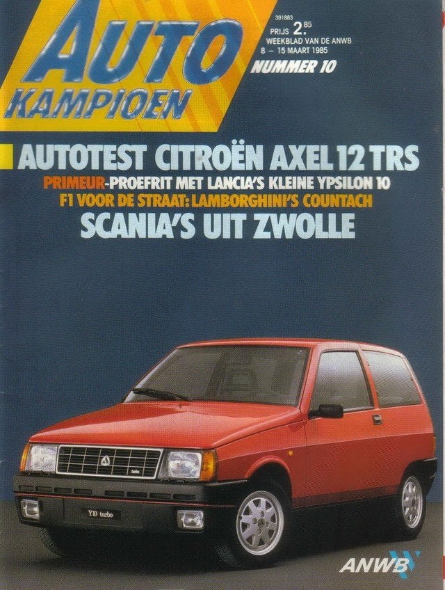 Autokampioen 10 1985 : Lamborghini Countach - Lancia Ypsilon, Ophalen of Verzenden, Gelezen, Algemeen
