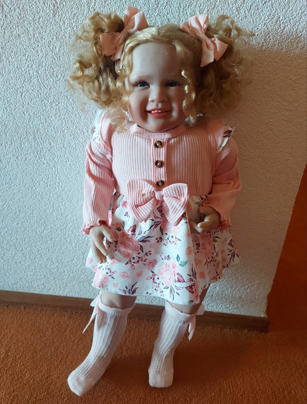 Prachtige Grote Reborn Baby Totler 72 cm!, Ophalen of Verzenden, Zo goed als nieuw, Babypop