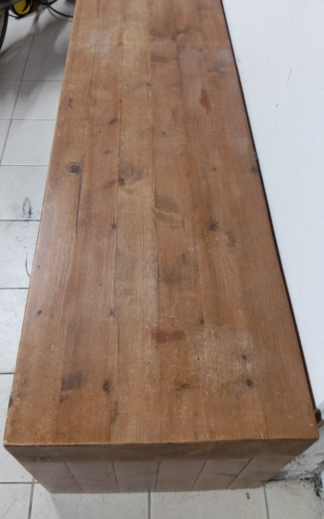 Uniek massief grenen dressoir/tv meubel/bank – 300 cm lang, Ophalen, Gebruikt, 200 cm of meer, Grenenhout