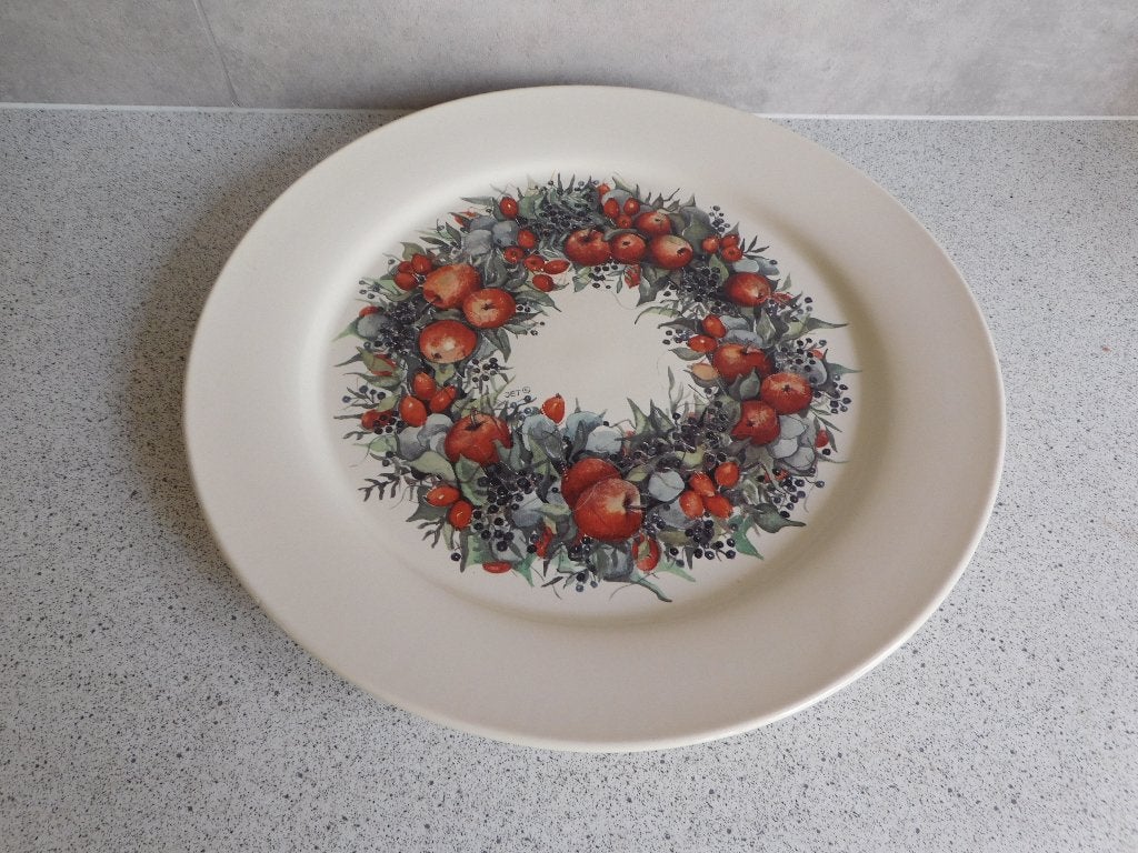 Bord 32 cm. Apple & Rosehip JET by ter Steege, Overige typen, Ophalen of Verzenden, Zo goed als nieuw, Overige stijlen