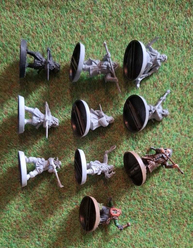 lotr dwarf's, Met verf, Figuurtje(s), Zo goed als nieuw, Lord of the Rings