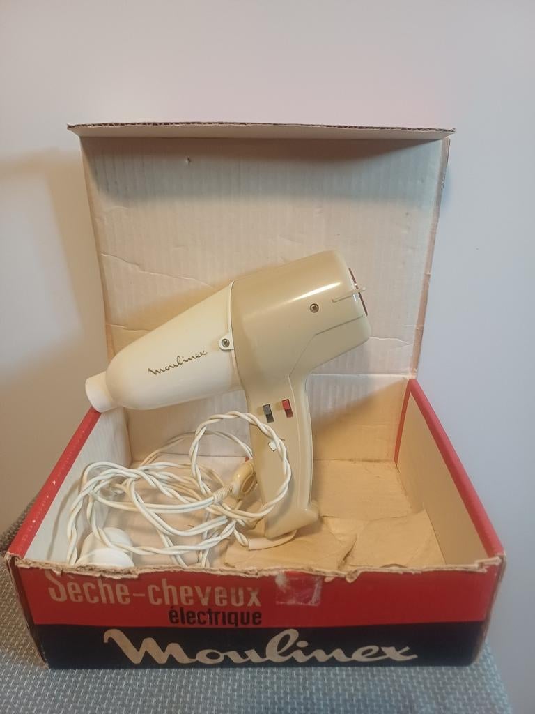 Vintage Moulinex Föhn - Klassieke Haardroger, Ophalen of Verzenden, Gebruikt, Föhn of Haardroger
