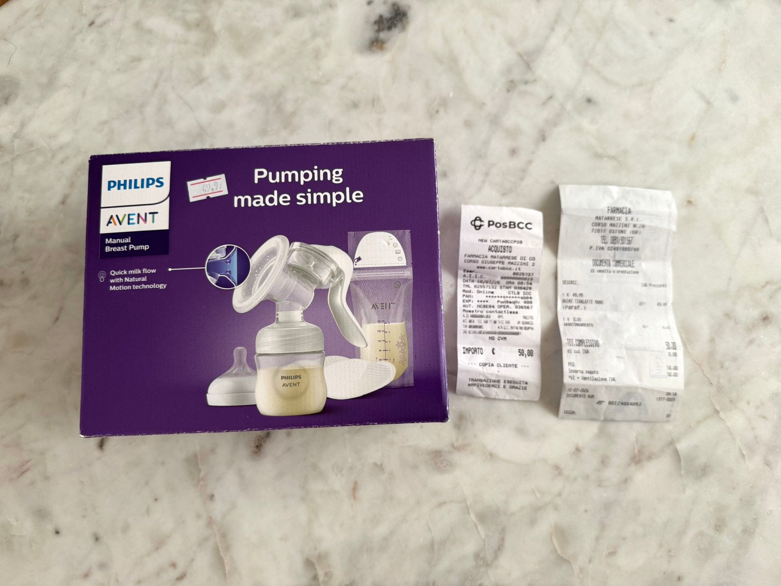 Handkolf Philips avent SCF430/20 3x gebruikt, Ophalen of Verzenden, Borstkolf