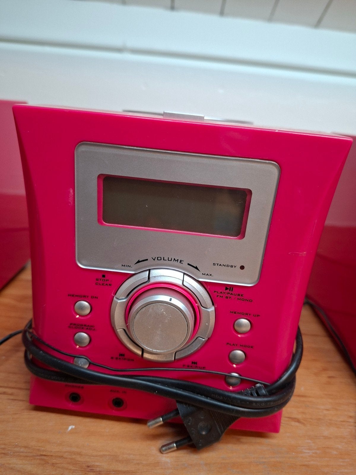 Denver roze Miniset met CD-speler en Radio, Gebruikt, Tuner of Radio, Microset, Ophalen