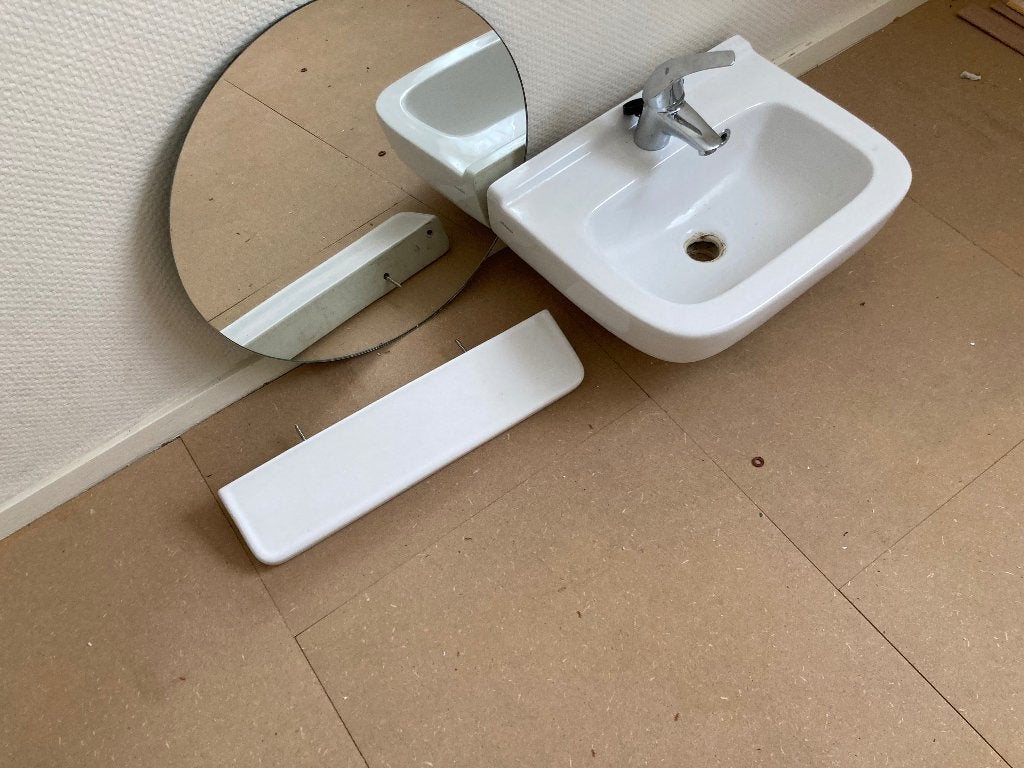 Wastafelset, Ophalen, Gebruikt, Steen, Wastafel