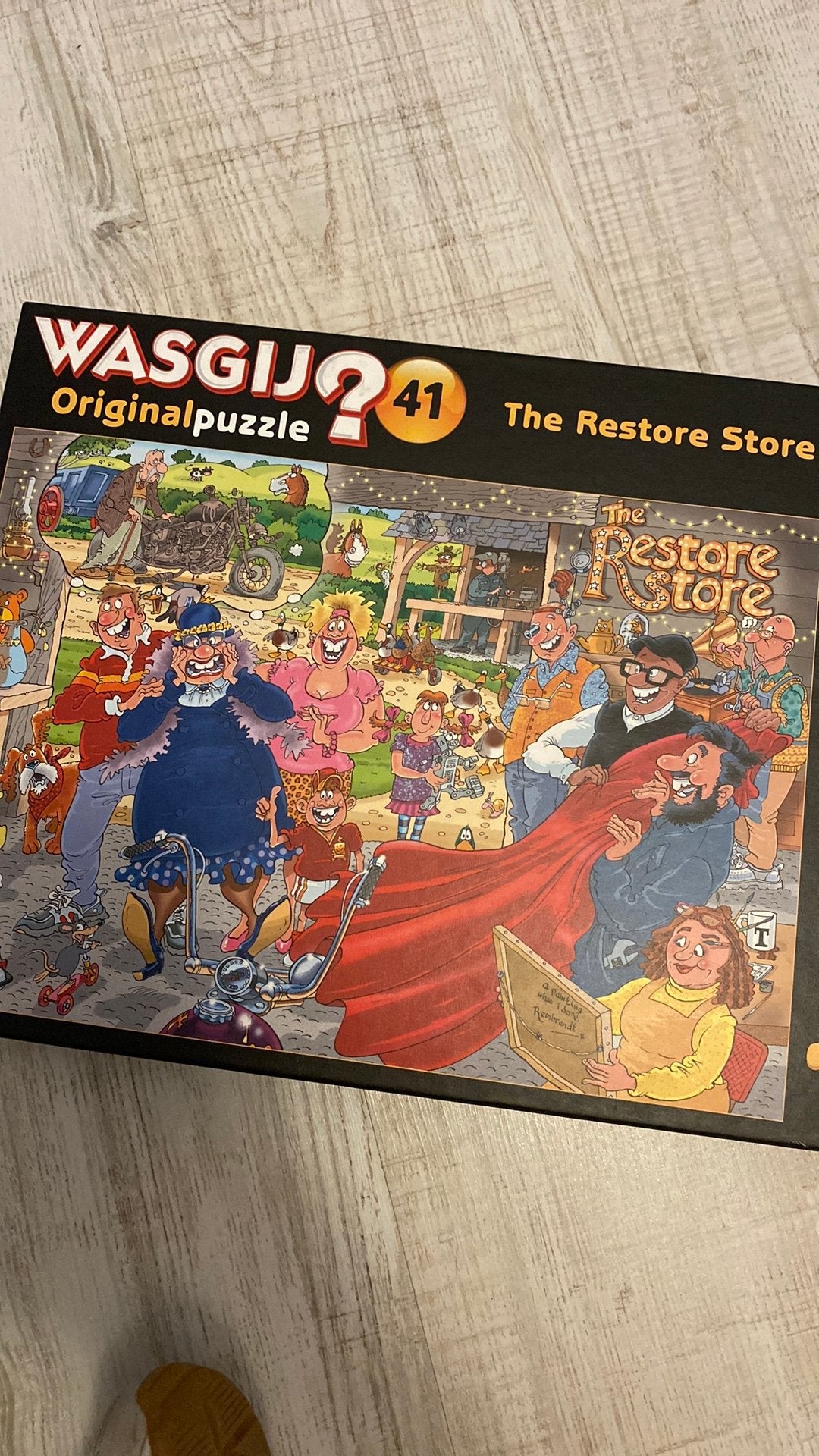 Wasgij Originalpuzzel 41: The Restore Store, Ophalen of Verzenden, Zo goed als nieuw, Legpuzzel