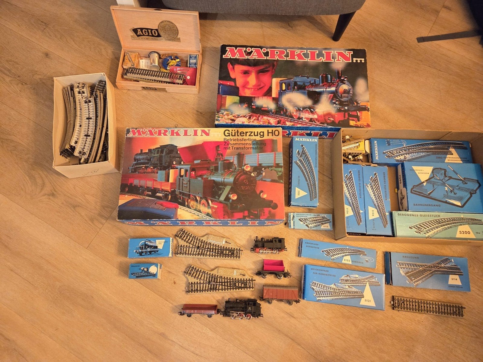 Grote Märklin H0 Treinset met Locomotieven, Wagons en Meer, Ophalen, Wisselstroom, Treinset, Zo goed als nieuw