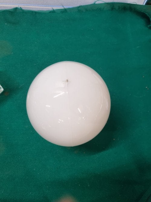 -Plafond lamp bol retro 70  glas, Ophalen of Verzenden, 'T Olde Gre-j, Info@toldegrej.nl, Endepoelstraat 20f Didam