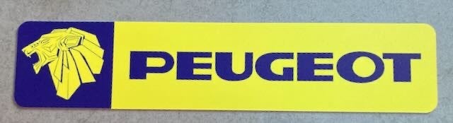 PEUGEOT retro  showroomplaat - reclamebord k, Ophalen of Verzenden, Zo goed als nieuw, Auto's