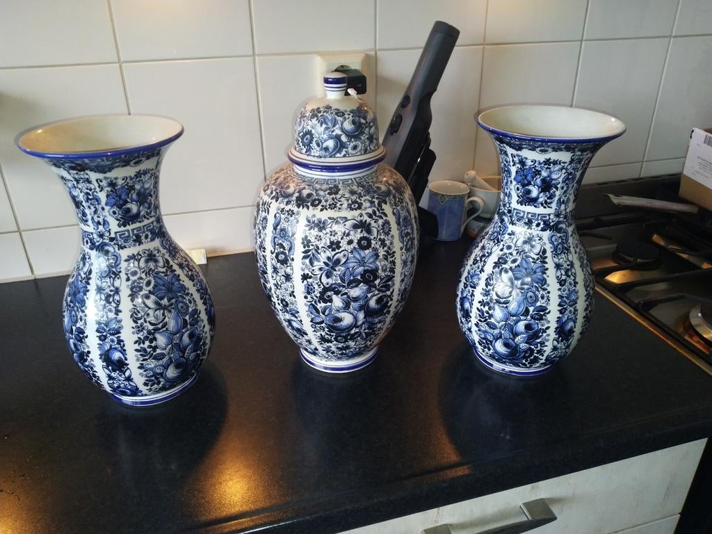 Delfia vazen set, Antiek en Kunst, Ophalen