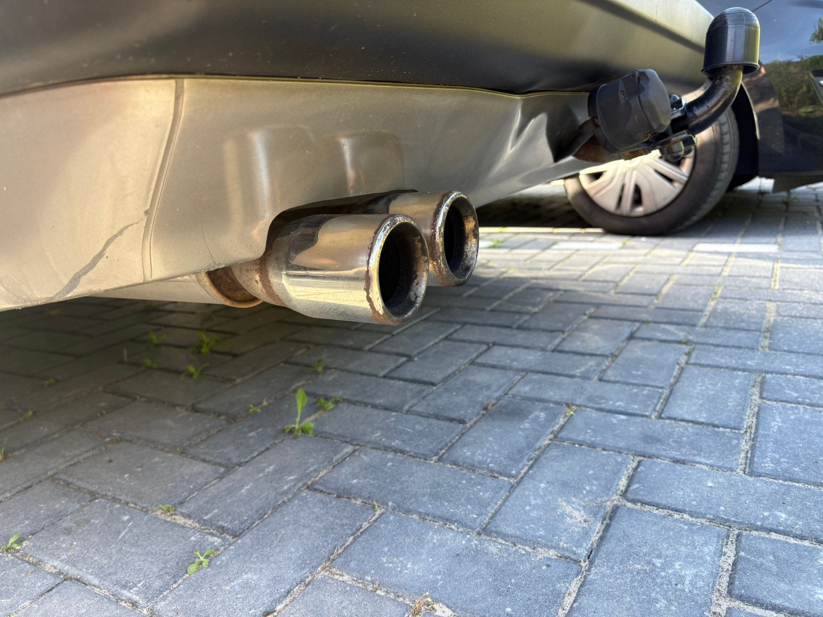 Simons dubbele einddemper Mercedes-Benz 190 (W201) 2.0, Ophalen of Verzenden, Gebruikt, Mercedes-Benz