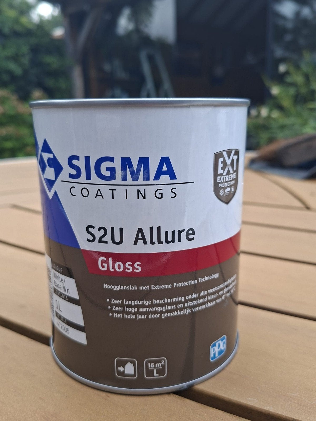 Sigma S2U Allure Gloss RAL 9001 (Cremewit) - 1 liter, Ophalen, Nieuw, Wit, Lak