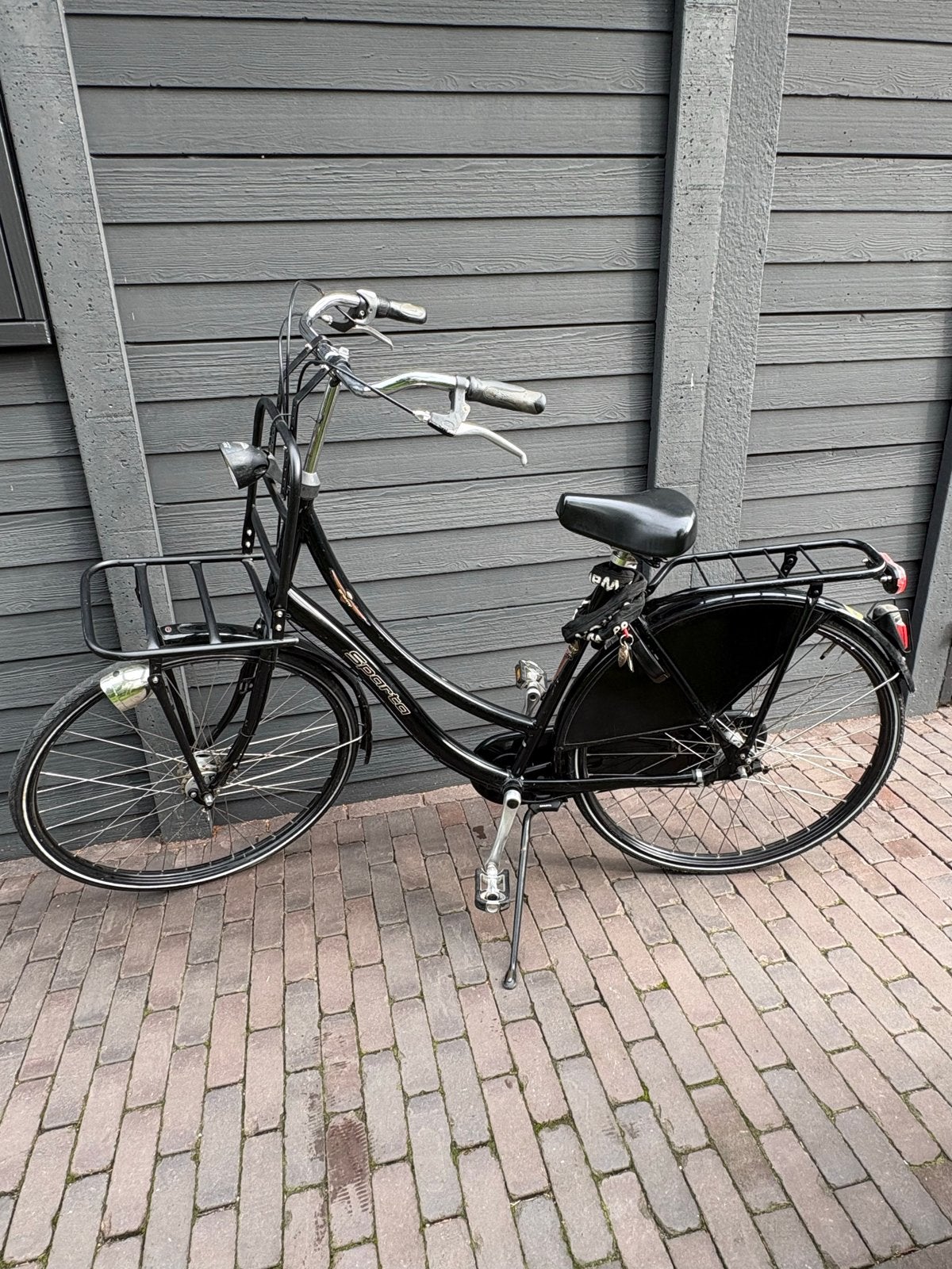 Sparta omafiets - Klassiek en betrouwbaar, 53 tot 56 cm, Ophalen, Gebruikt, Terugtraprem