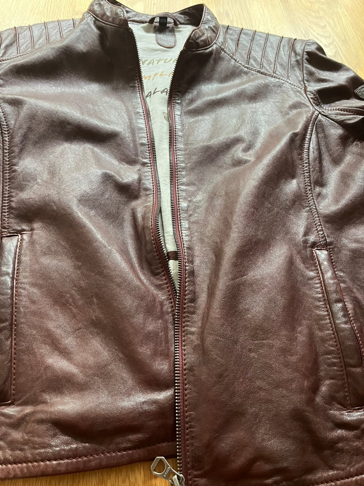 Gipsy,leren bikerjack XXXL, Ophalen of Verzenden, Nieuw, Overige maten, Bruin