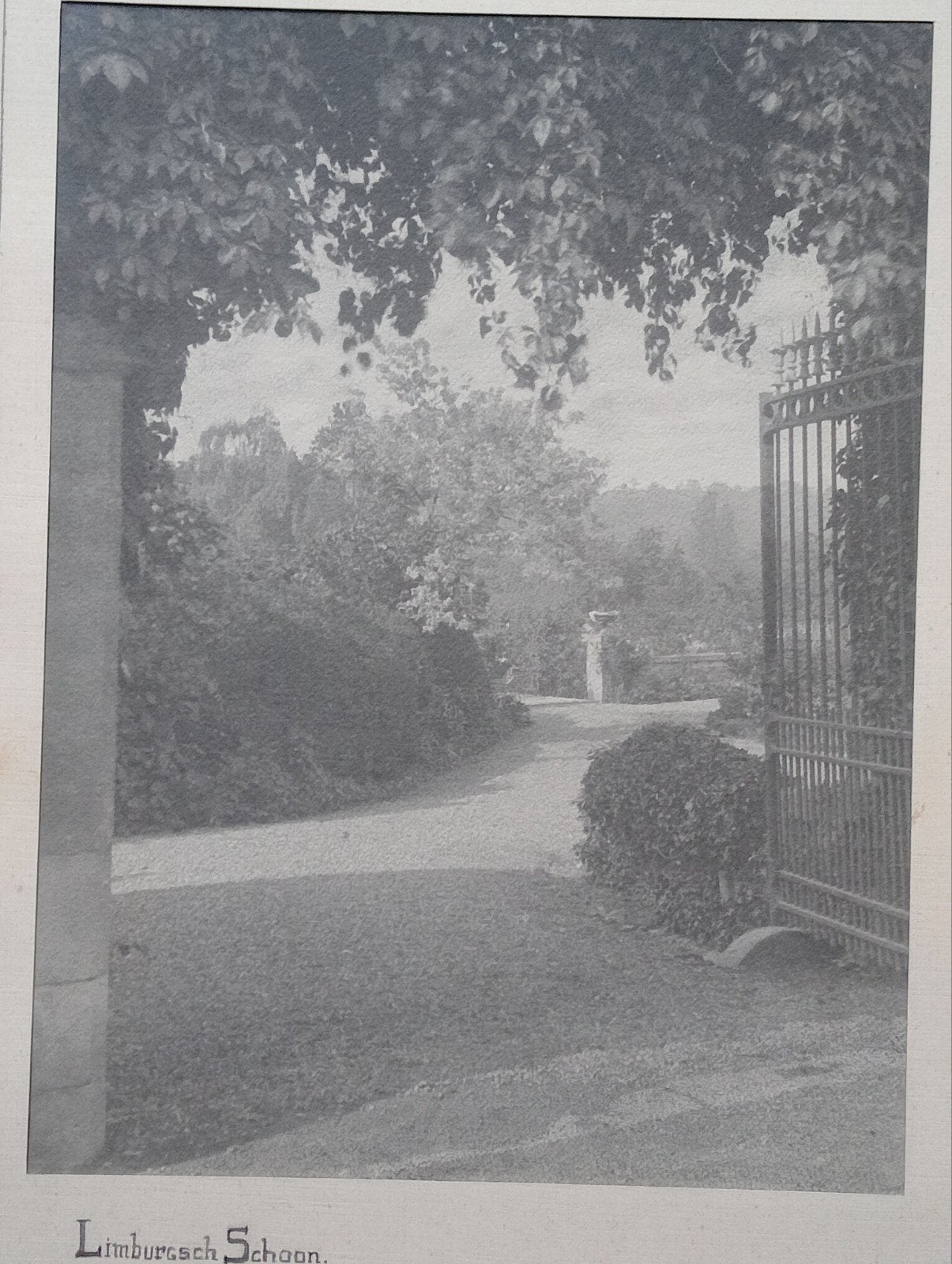 'Limburgsch Schoon' park ingang jaren 30, Ophalen of Verzenden, Voor 1940
