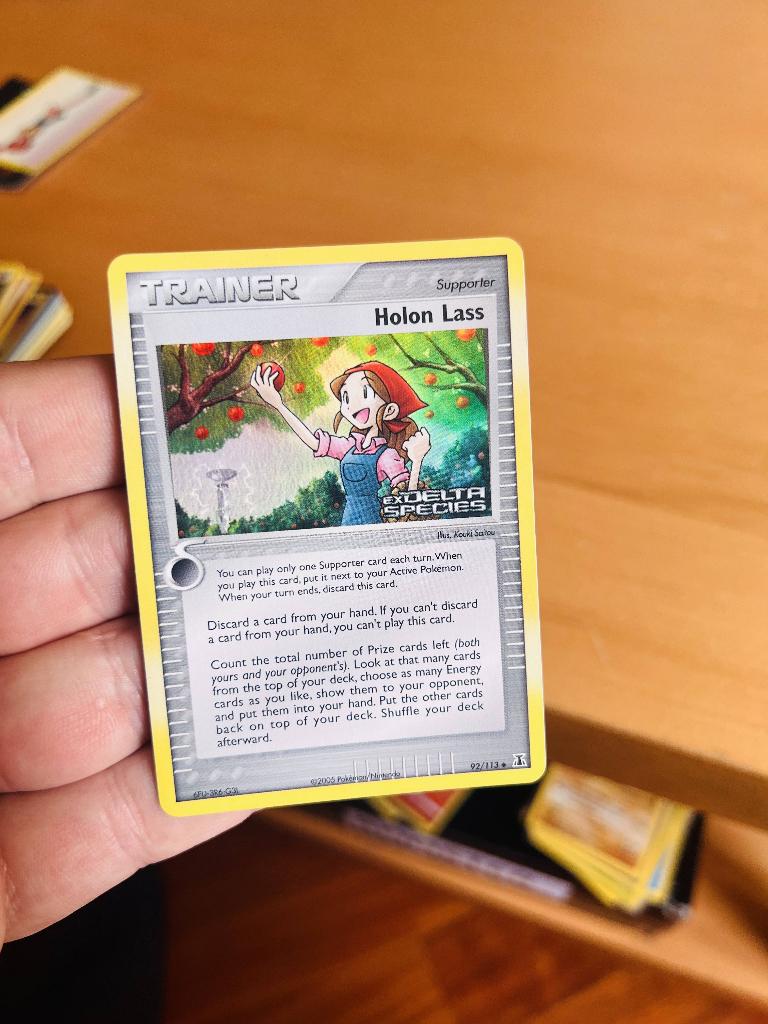 Holon Lass 92/113 Reverse Holo Stamped Ex Delta Species, Verzenden, Zo goed als nieuw, Losse kaart, Foil
