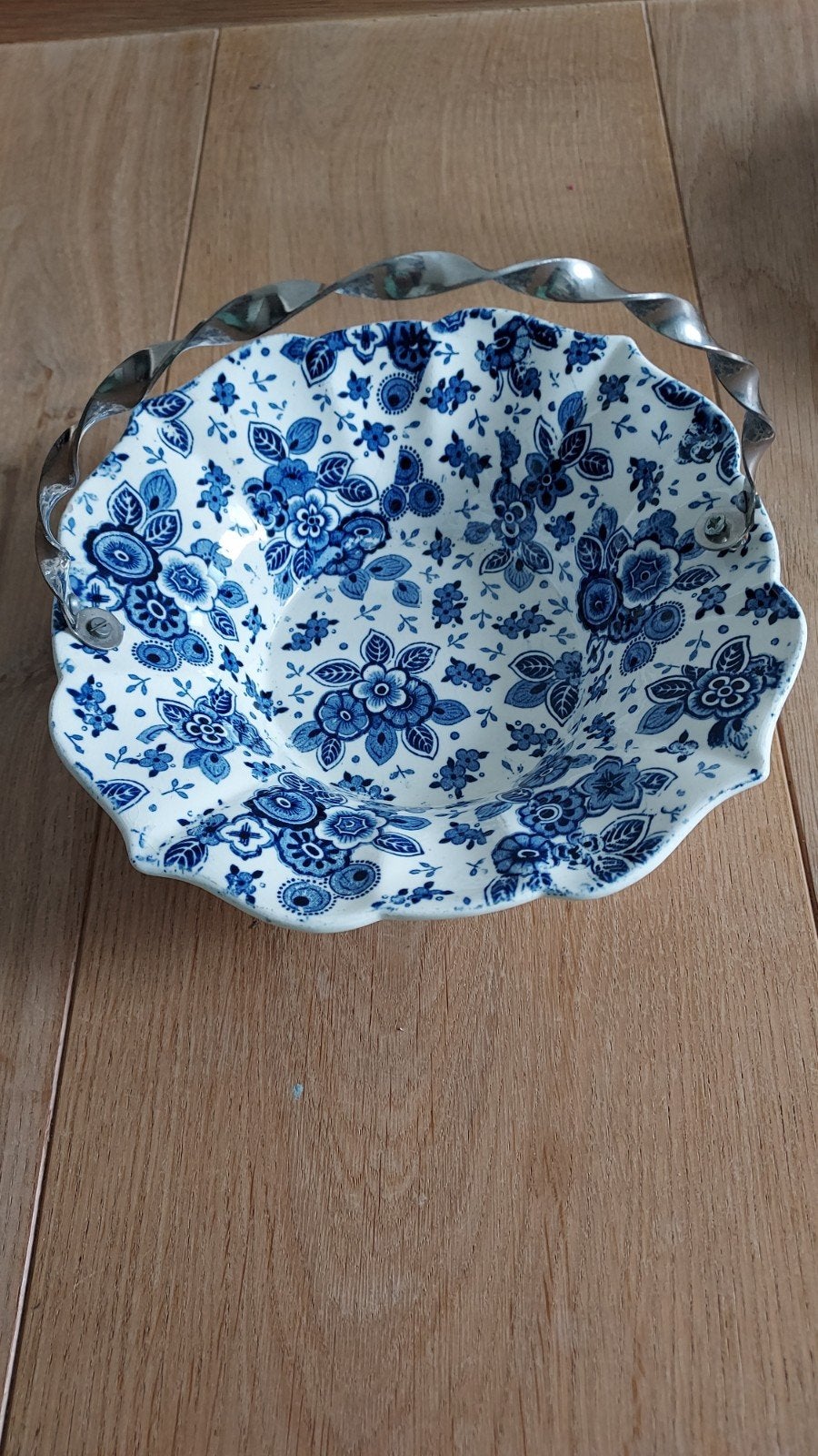 Bonbonschaaltje Beatrix met Handvat - Blauw/Wit, Antiek en Kunst, Ophalen of Verzenden