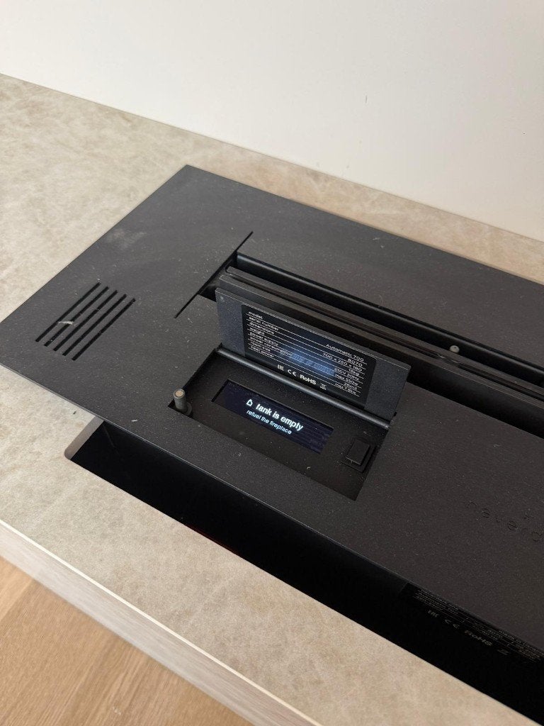 Neverdark Automatic Bio Ethanol haard 700 mm, Info@abitare-interiors.com, Overige soorten, Ophalen of Verzenden, Zo goed als nieuw