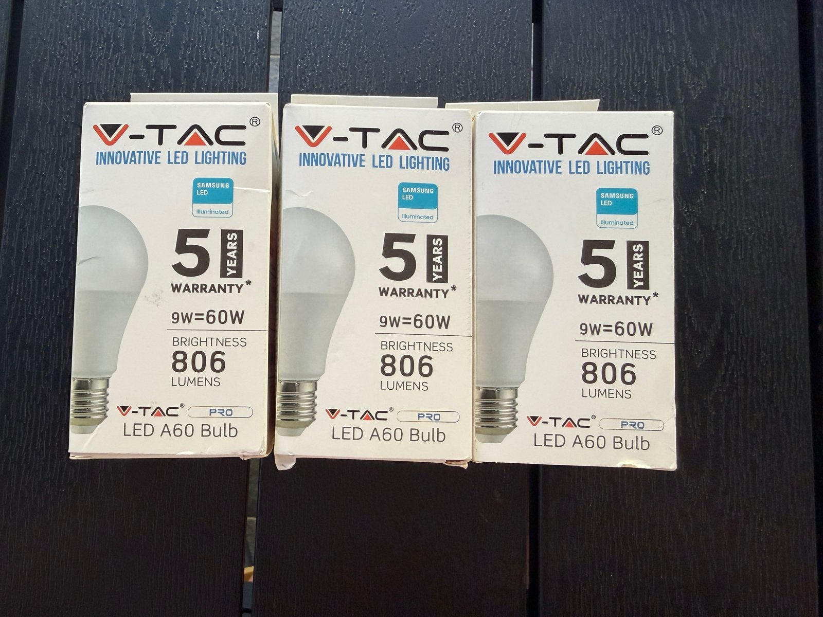 V-TAC LED A60 Lampen - 9W (vervangt 60W), 806 Lumen, Wit, V-TAC, Nieuw, E27 (groot)
