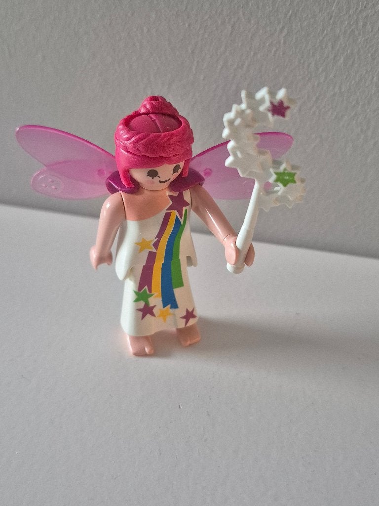 Playmobil roze fee met vleugels, Kinderen en Baby's, Ophalen of Verzenden, Gebruikt, Complete set