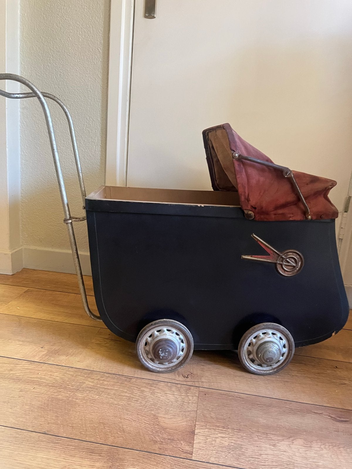 Antieke poppenwagen - Vintage kinderwagen voor poppen, Ophalen, Gebruikt, Overige typen