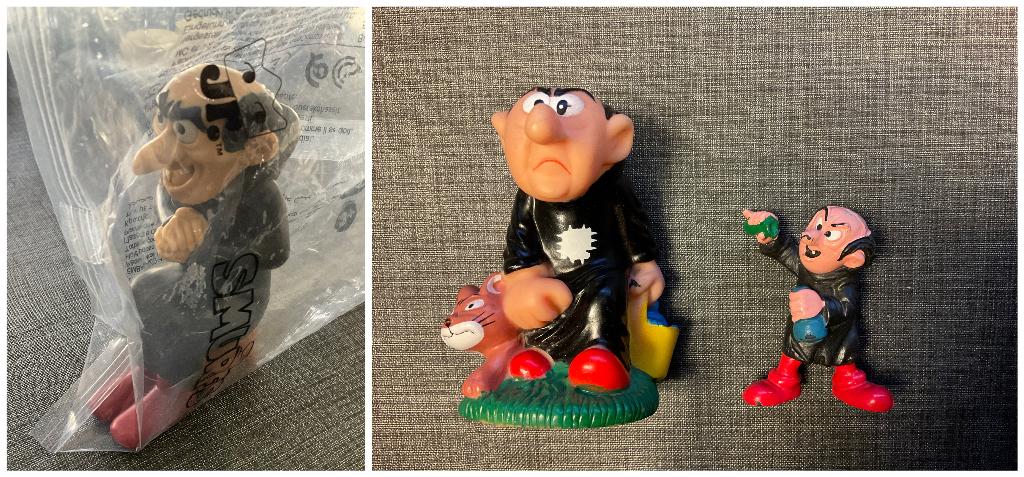 Gargamel Figuur van Burger King + 2 Andere, Verzamelen, Ophalen, Zo goed als nieuw, Gargamel, Poppetje, Figuurtje of Knuffel