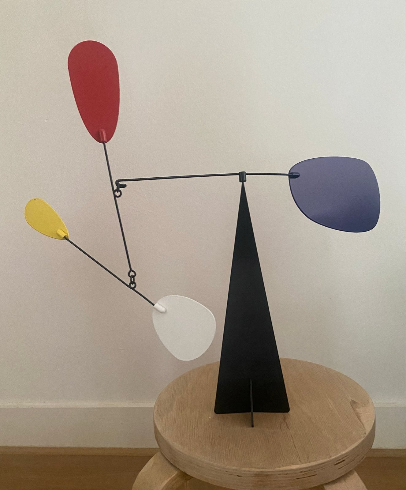 Calder-geïnspireerde Mondriaan mobiel - Z.G.N., Zwart, Object, Ophalen of Verzenden, Metaal