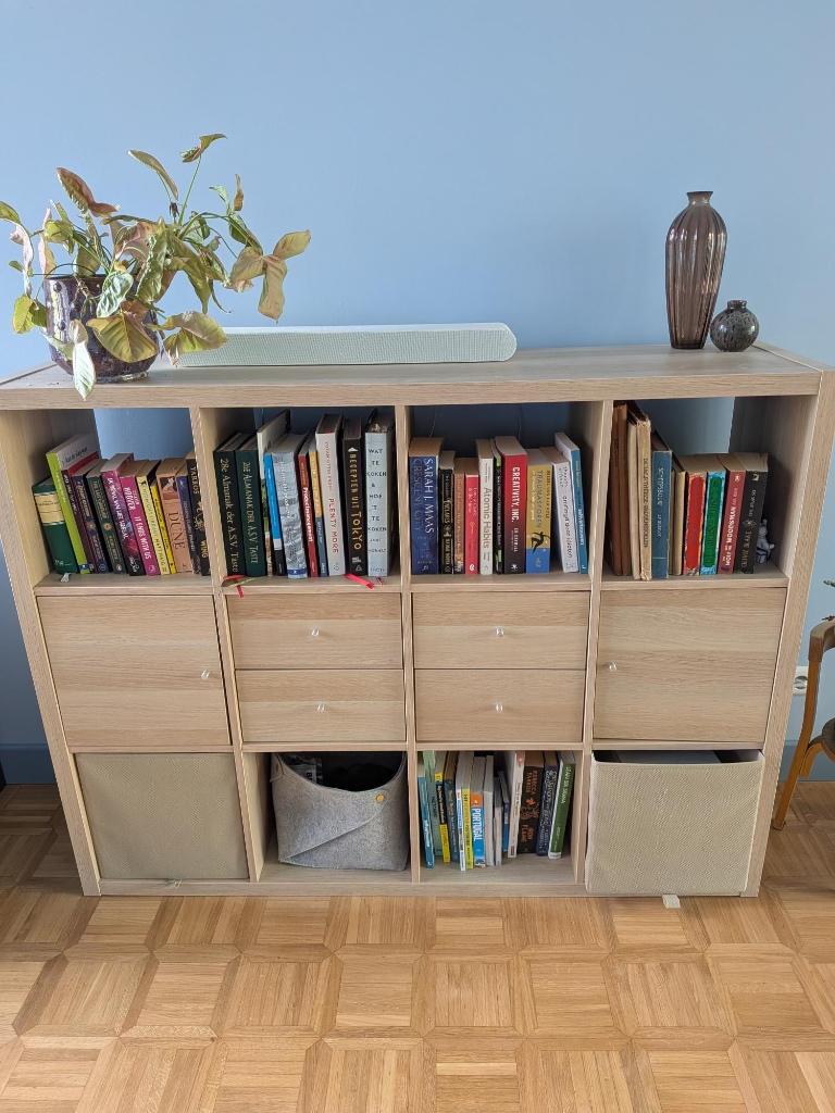 Kallax boekenkast, Ophalen, Gebruikt, 100 tot 150 cm, 25 tot 50 cm