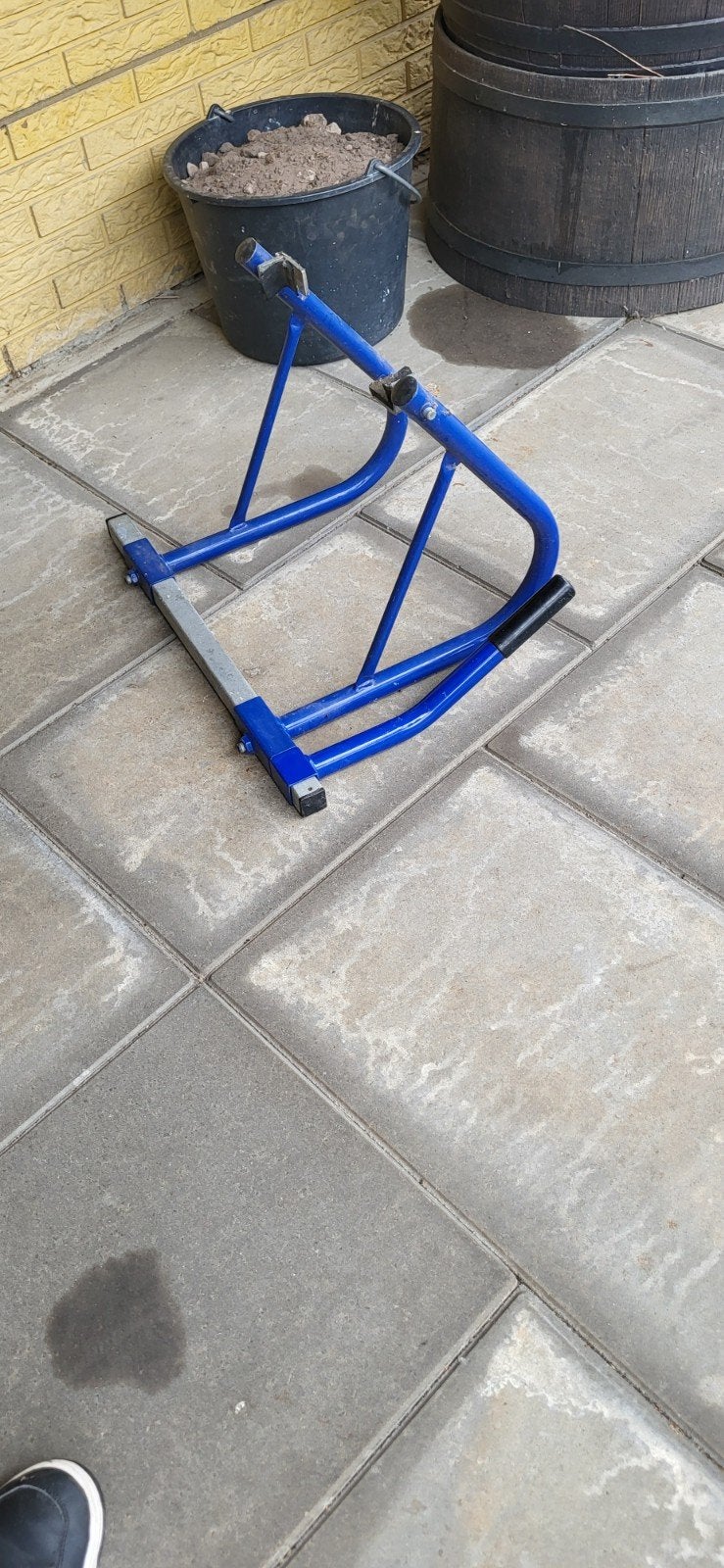 Paddock stand, Ophalen, Gebruikt
