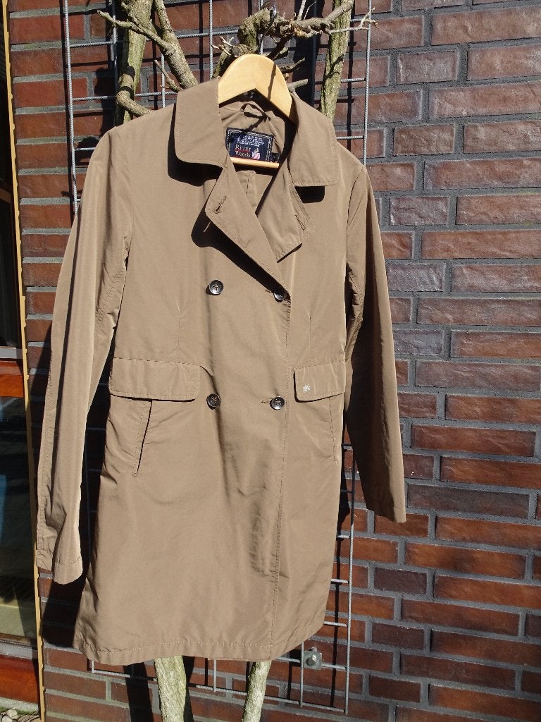River Woods RIVERWOODS regenjas jas trenchcoat bruin 38 M, Kleding | Dames, Maat 38/40 (M), Bruin, River Woods, Ophalen of Verzenden