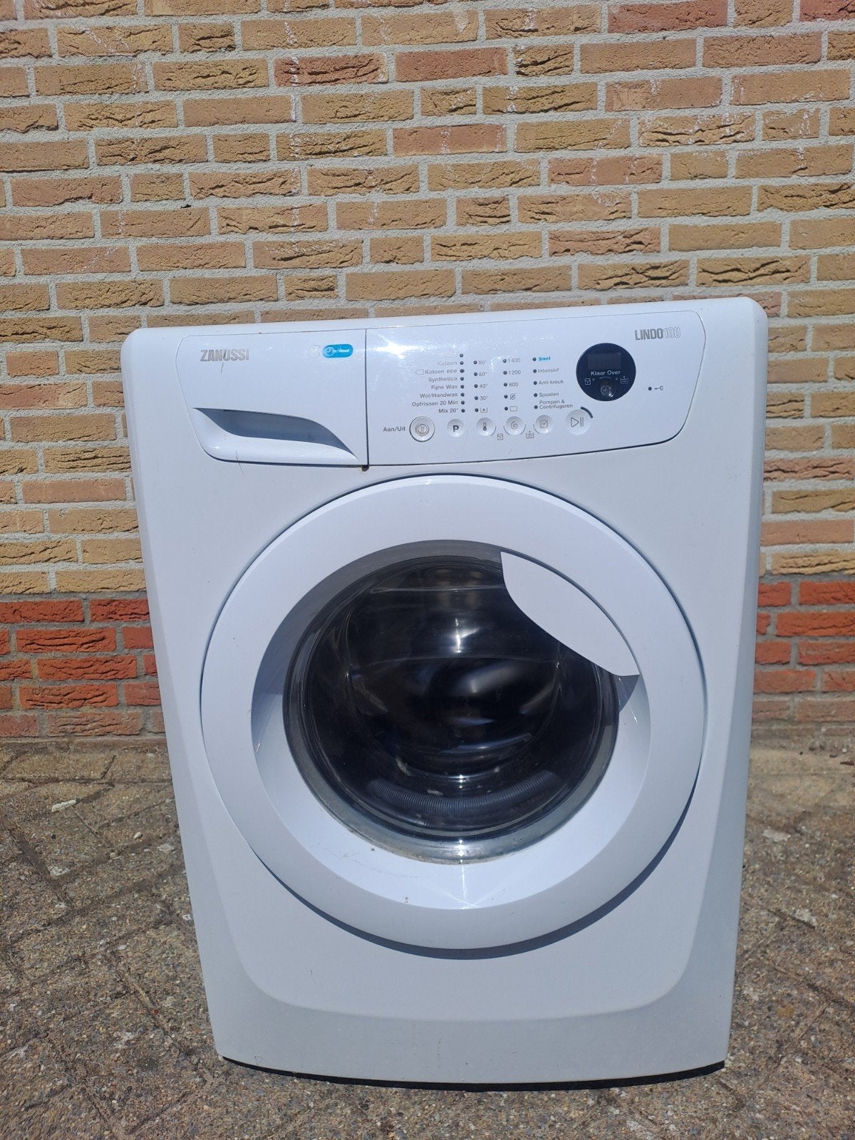 wasmachine zanussi lindo 7 kg, Witgoed en Apparatuur, Ophalen, Gebruikt, Voorlader, 85 tot 90 cm
