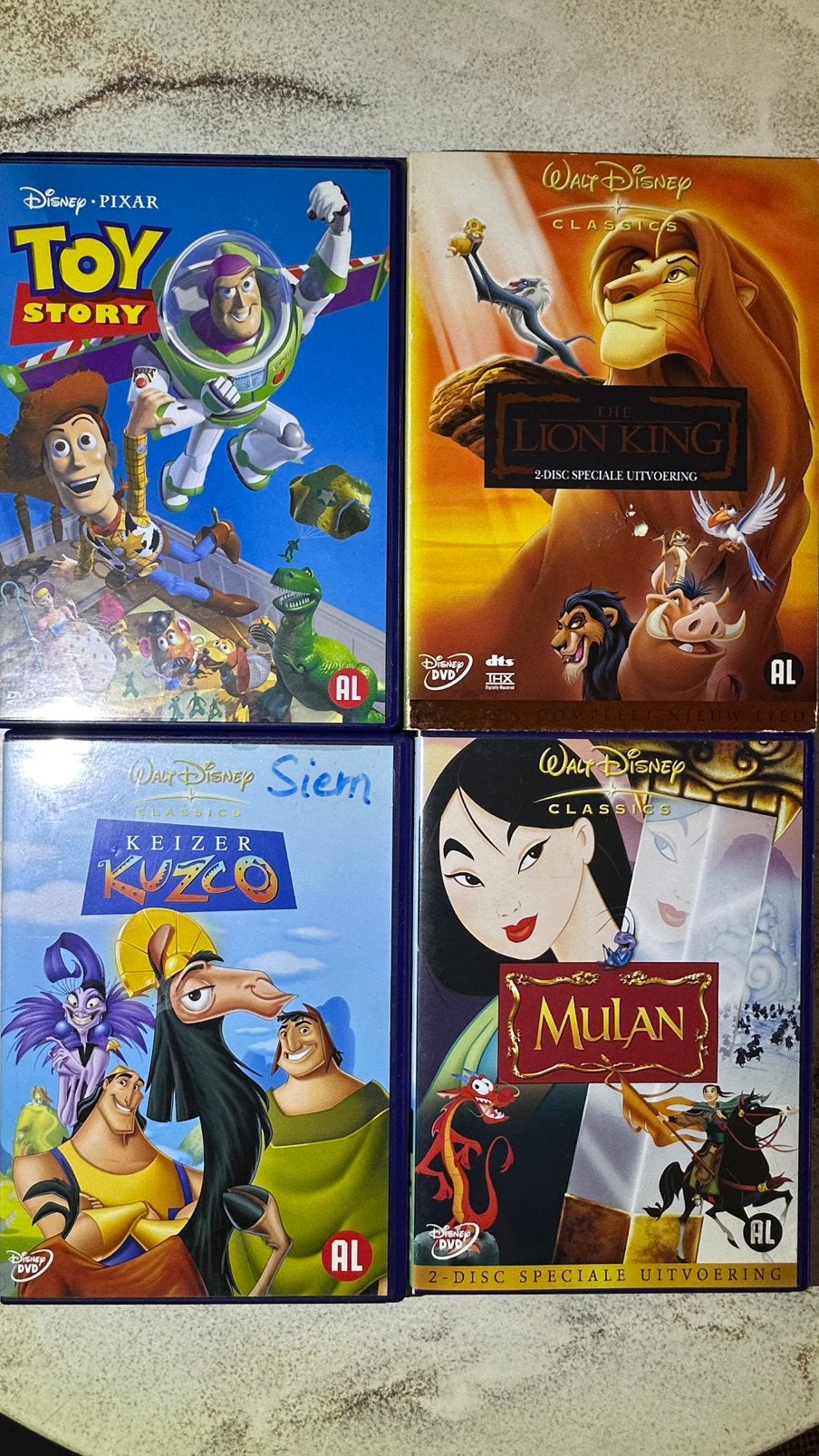 Disney & Pixar DVD Collection – 4 Classic Movies, Alle leeftijden, Ophalen, Gebruikt, Amerikaans