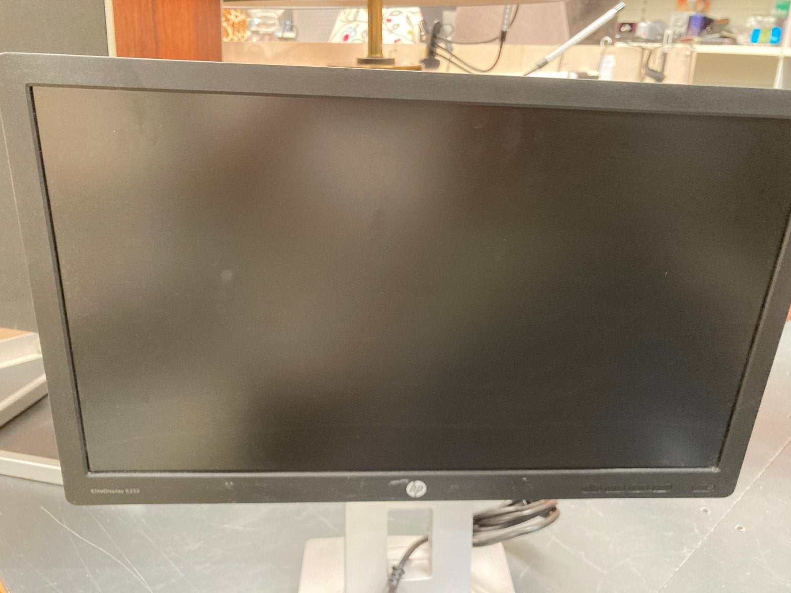 HP EliteDisplay E232 Full HD Monitor, Gebruikt, In hoogte verstelbaar, W, Full HD