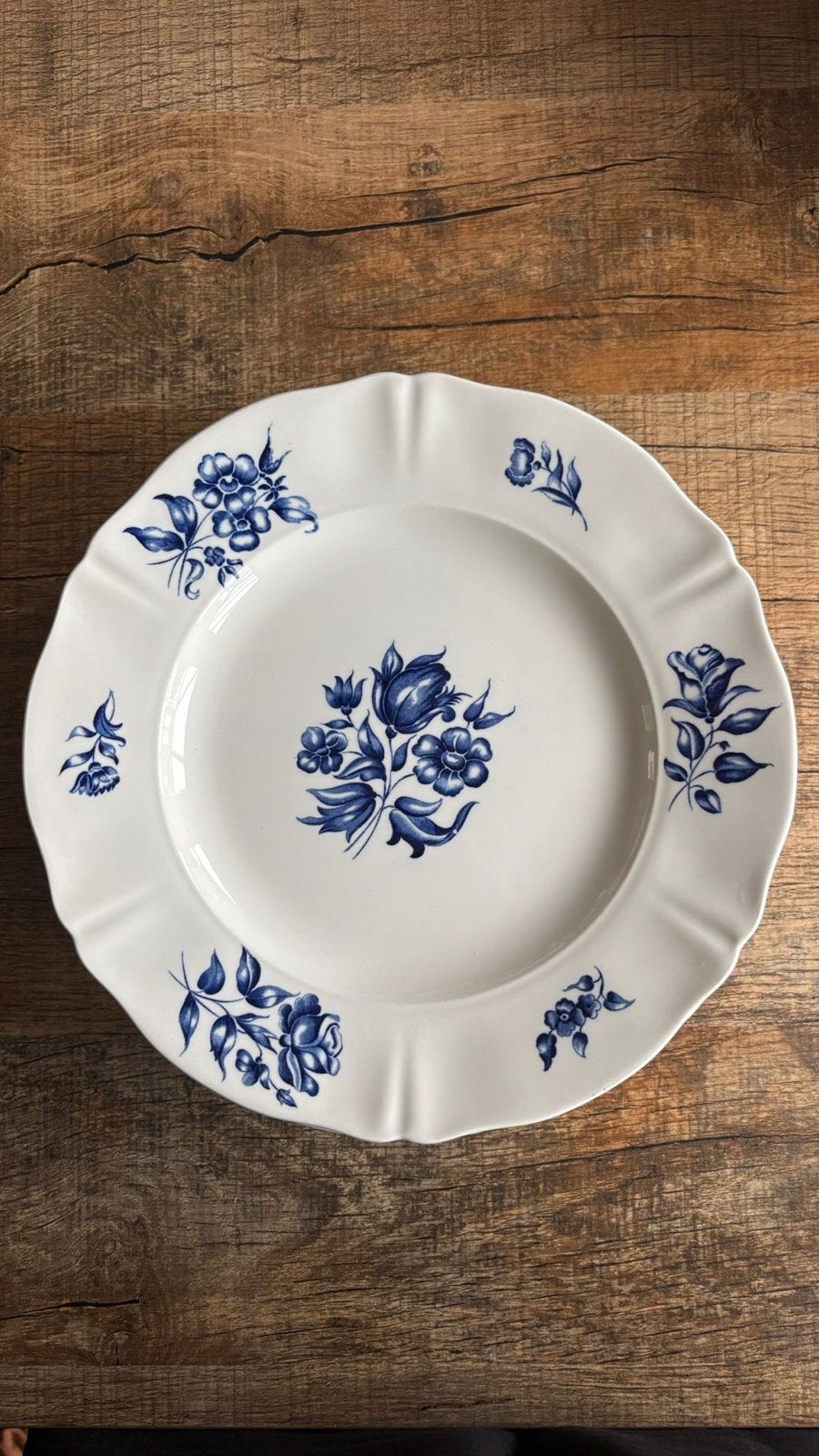 Petrus Regout Bouquet Bleu Dinerborden (11 stuks), Ophalen of Verzenden