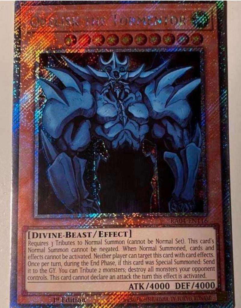 Yu-Gi-Oh! Egyptian God Card Set RA04 1st Ed Mint !, Hobby en Vrije tijd, Verzamelkaartspellen | Yu-gi-Oh!, Ophalen of Verzenden