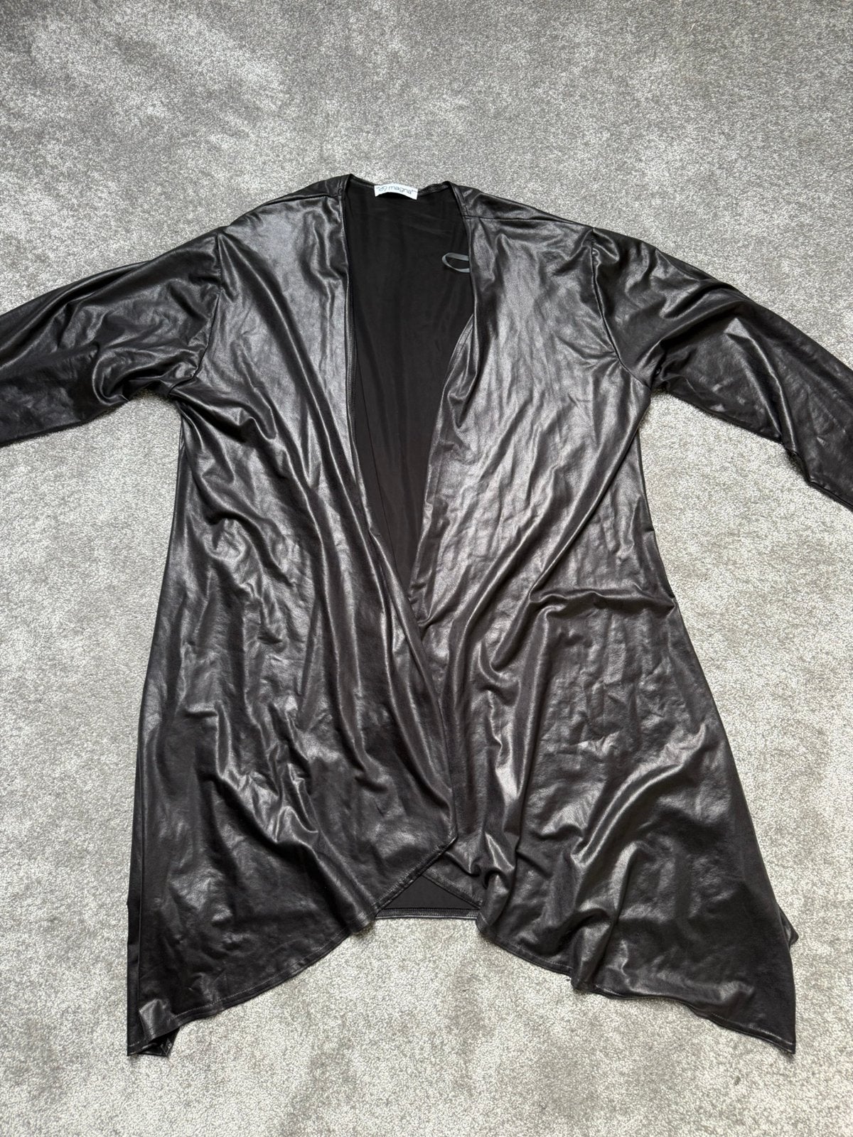 Magna vest nep leren look, Ophalen of Verzenden, Zo goed als nieuw, Zwart, Trui of Vest