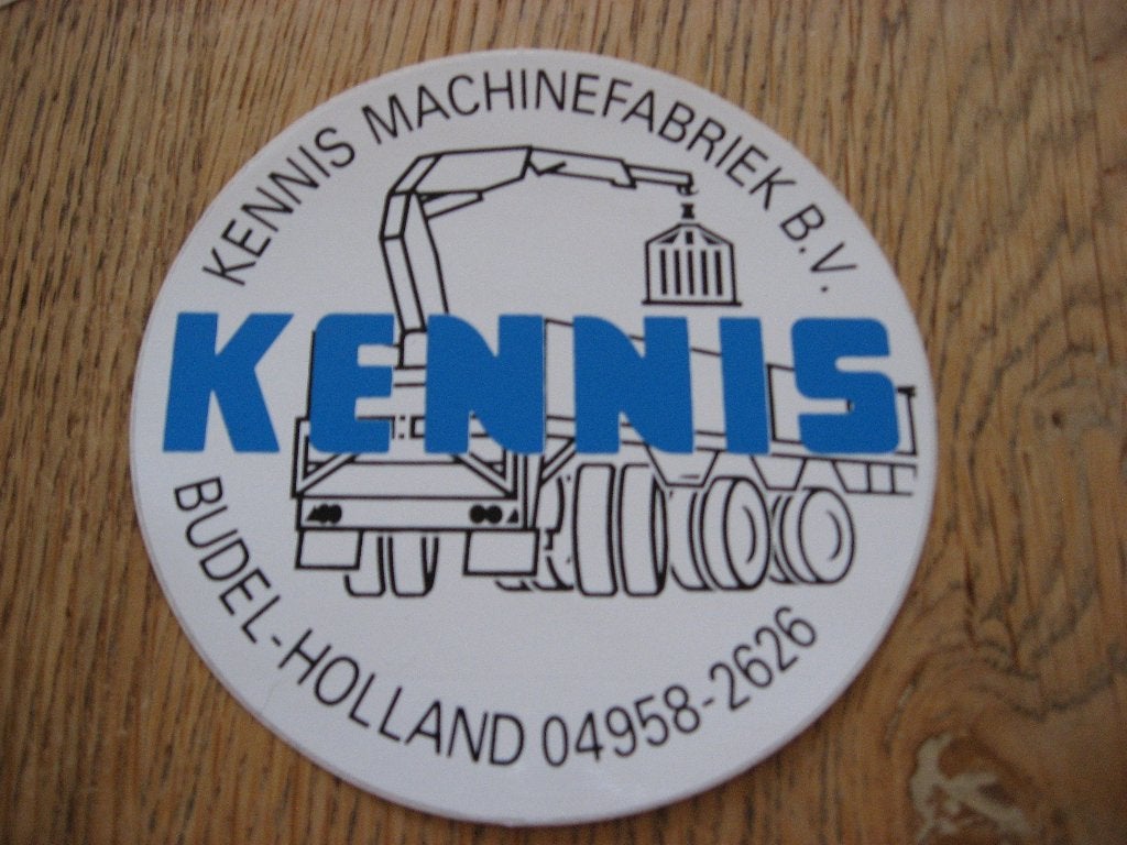 Vintage Sticker Kennis Machinefabriek Budel-Holland, Verzamelen, Stickers, Ophalen, Nieuw, Bedrijf of Vereniging