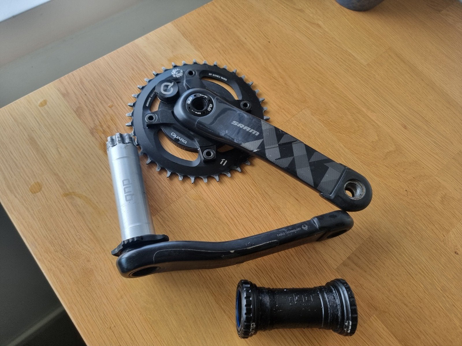 Sram XX1 Quarq Power meter Carbon Crankstel, Ophalen of Verzenden, Crankstel of Pedalen, SRAM, Carbon