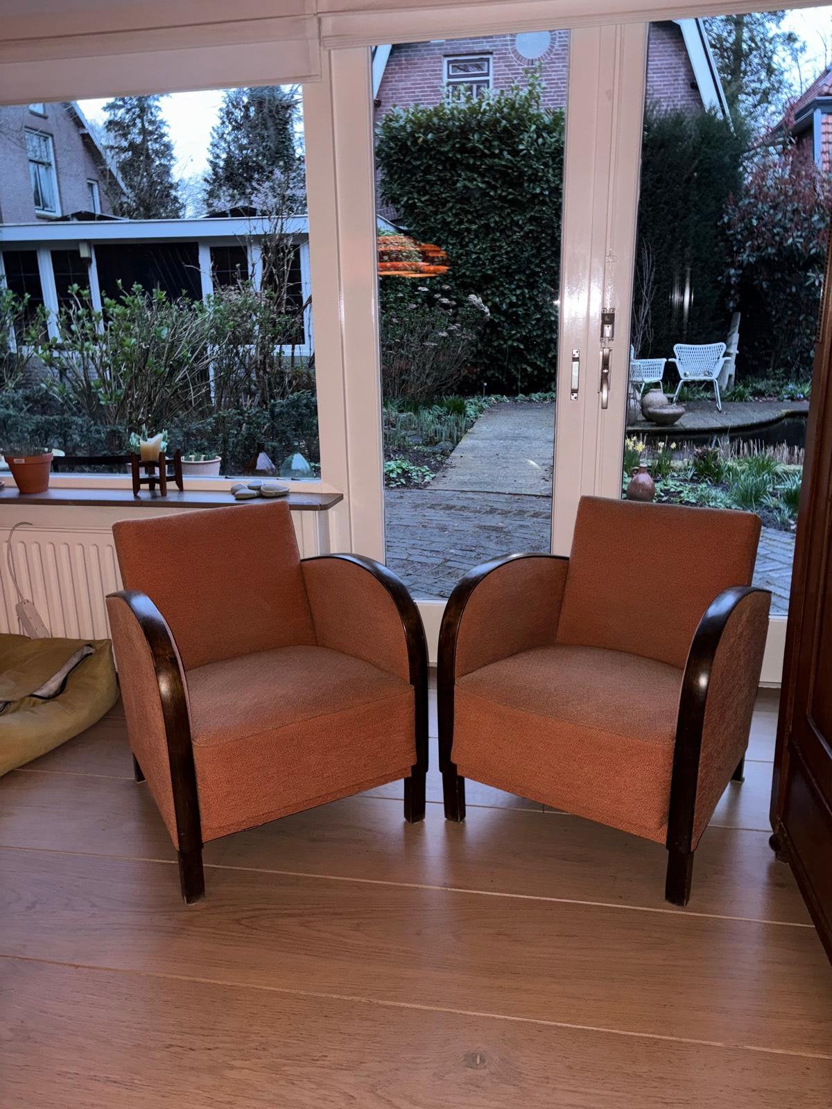 Twee zweedse vintage fauteuilles, Ophalen, Gebruikt, Vintage, 75 tot 100 cm