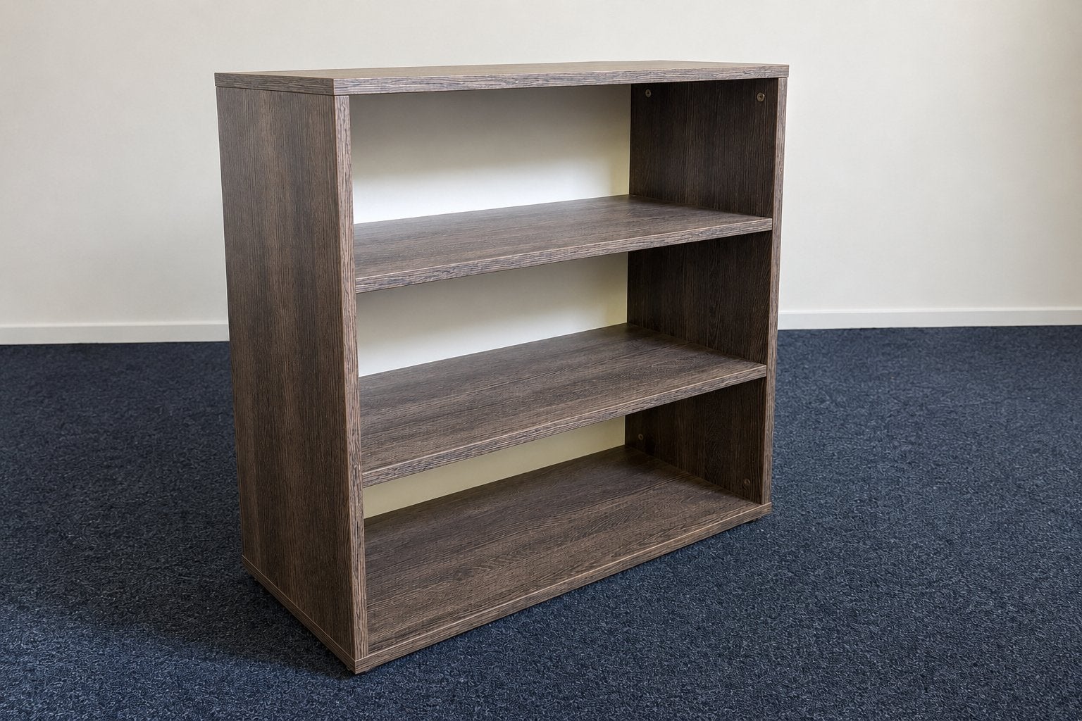 Praktische Boekenkast met 3 Vakken - Donkerbruin Hout, Ophalen, Met plank(en), Nieuw, 50 tot 100 cm