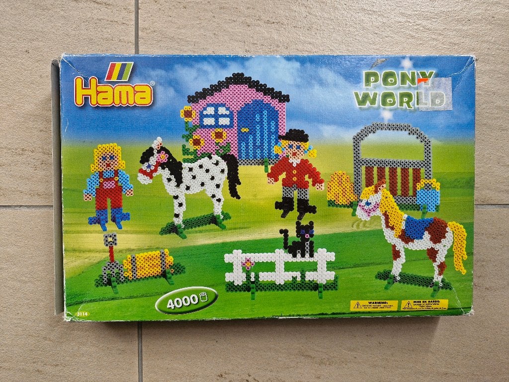 Gebruikt,  Hama, Strijkkralenset, Paard, Gebruikt, Verzenden, Dieren, Meerkleurig