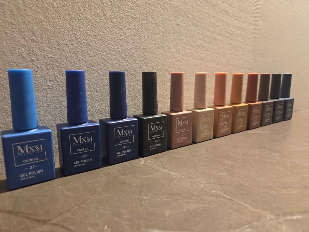 MXSI Cosmetics Gel Nagellak Set - 12 Stuks (Kleurnr. 37-48), Ophalen of Verzenden