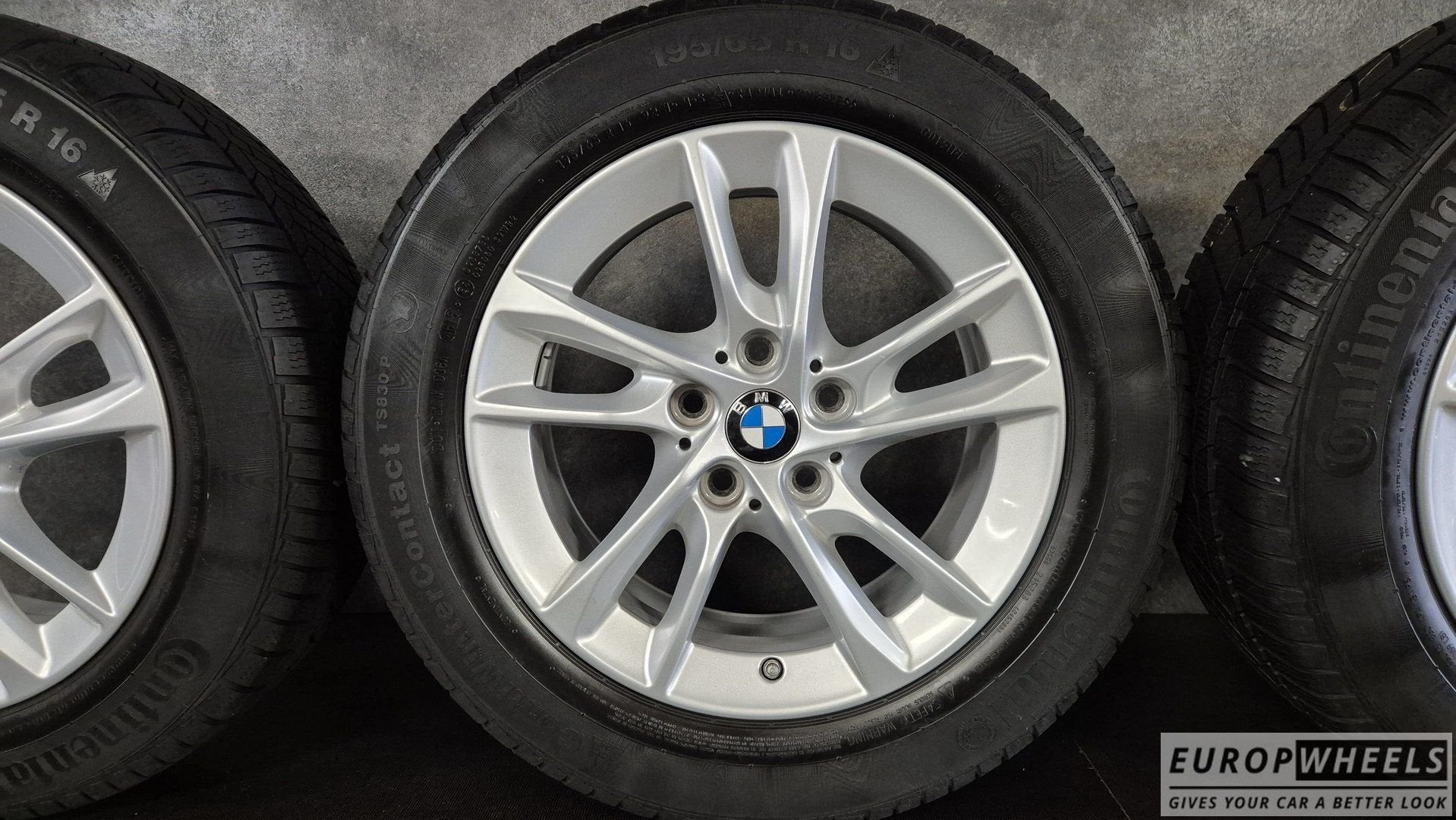 16 inch BMW velgen 2 active tourer F45 F46 1 winterbanden, Gebruikt, -, Banden en Velgen, 195 mm