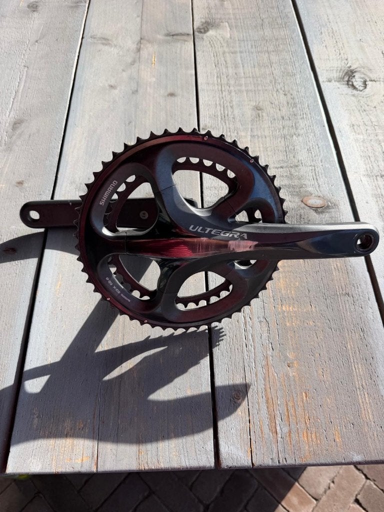 Shimano Ultegra crankstel 10 speed, Gebruikt, Aluminium, Shimano, Racefiets