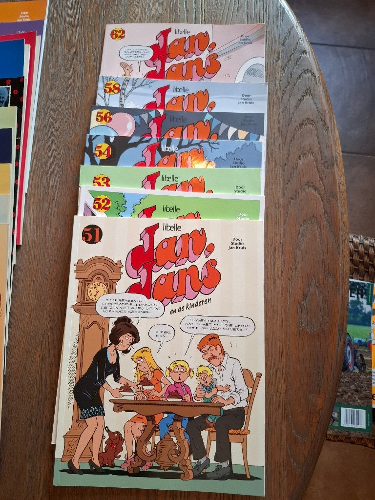 Jan Jans en de kinderen, nr 1 t/m 50, Zo goed als nieuw, Meerdere stripboeken, Ophalen, Jan Kruis