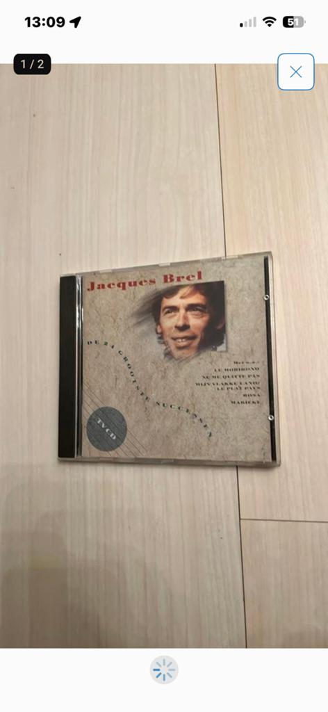 Jacques Brel - de 21 grootste successen, Ophalen of Verzenden, Gebruikt