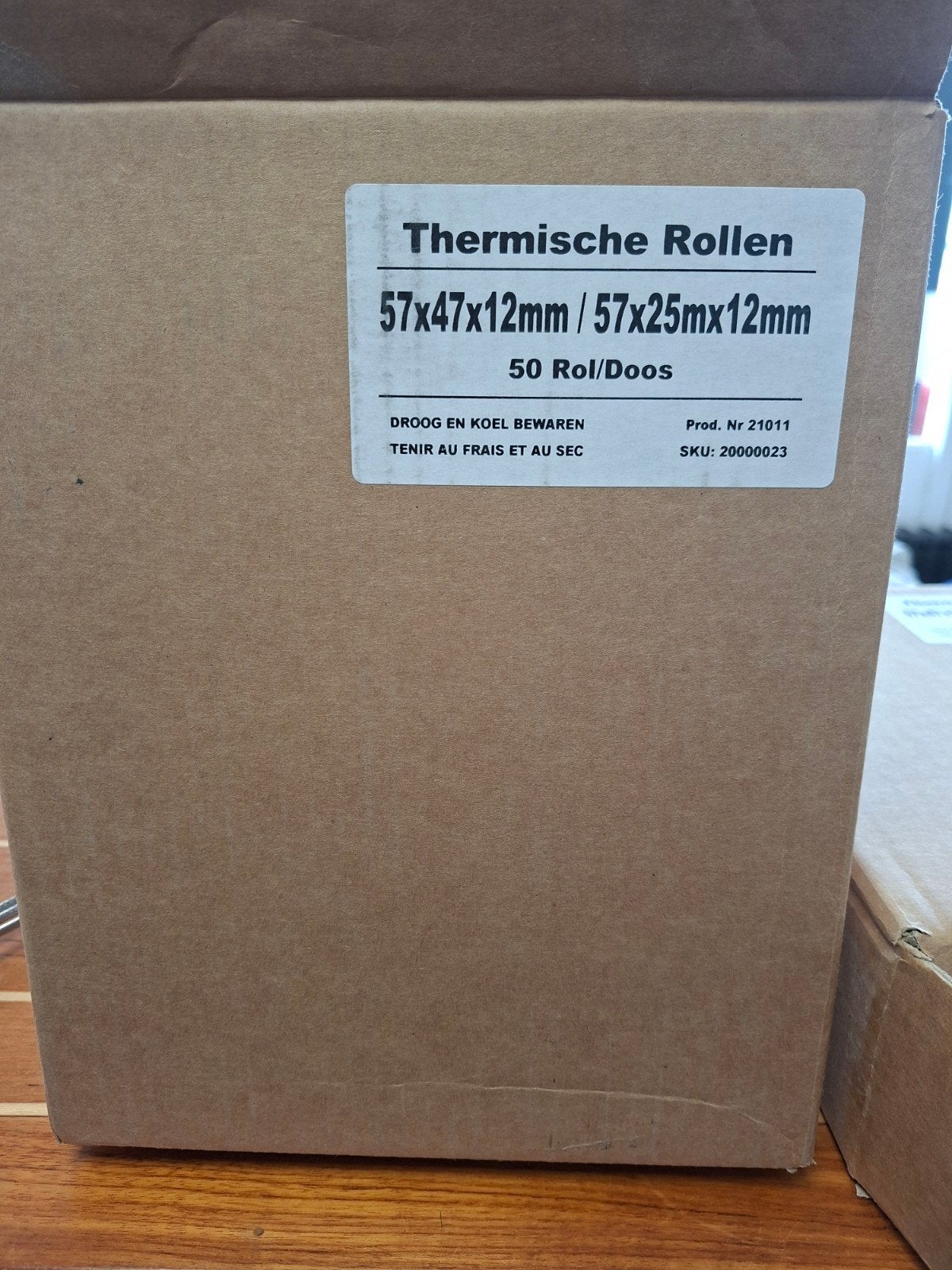 Thermische pinrollen 57x47x12mm / 57x25mx12mm (3,5 doos), Ophalen of Verzenden